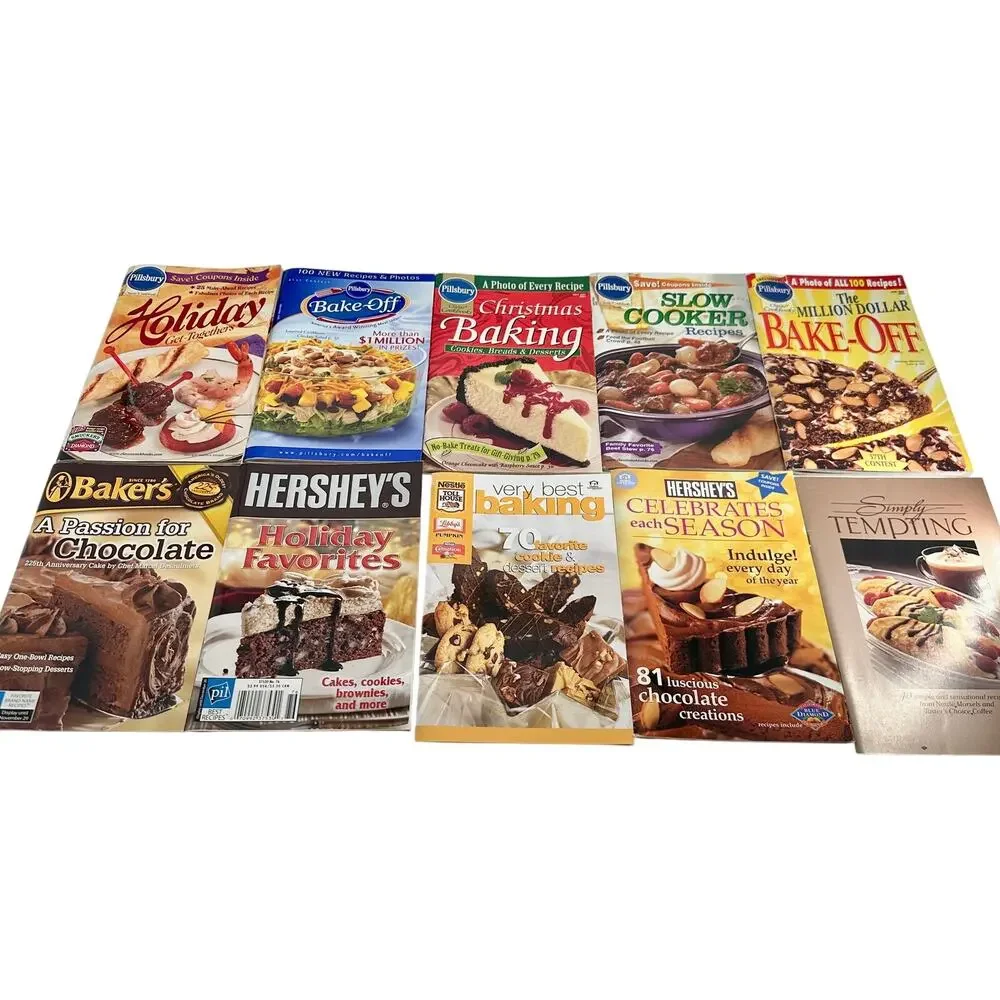 20 Cookbooks Pillsbury Hershey's Nestle Holiday Baking Desserts Recipes Vintage